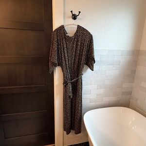 Garnet Hill Dress - Animal Print Patter Women's Size S